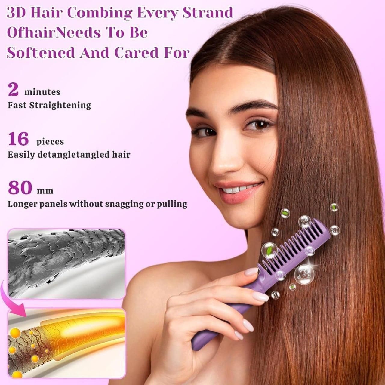 Meneflix – Mini Cordless Hair Straightener & Hot Comb 💇♀️