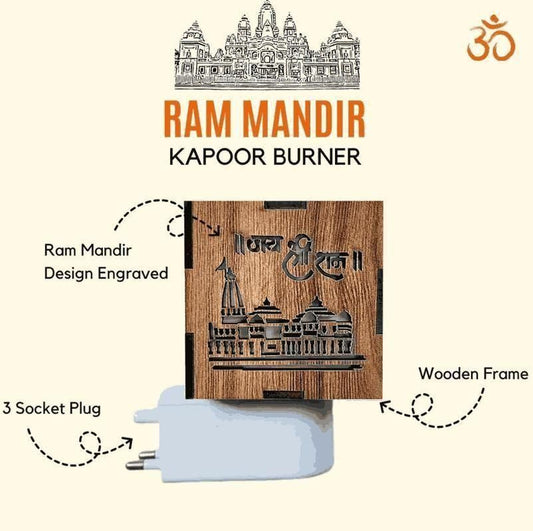 BD DivineGlow – 3-in-1 Ram Mandir Aroma Burner & Night Lamp