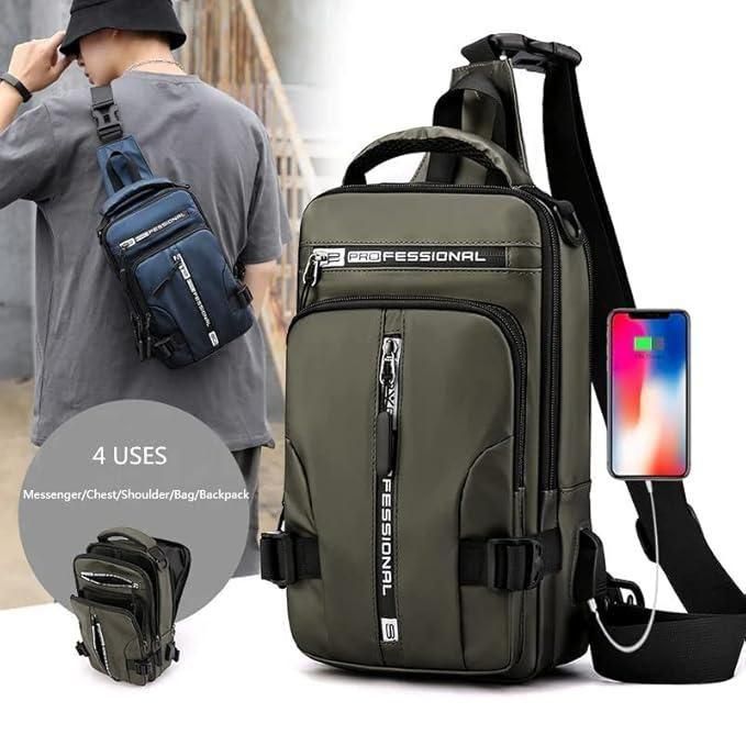 Sling Bag with USB Charging Port 🎒