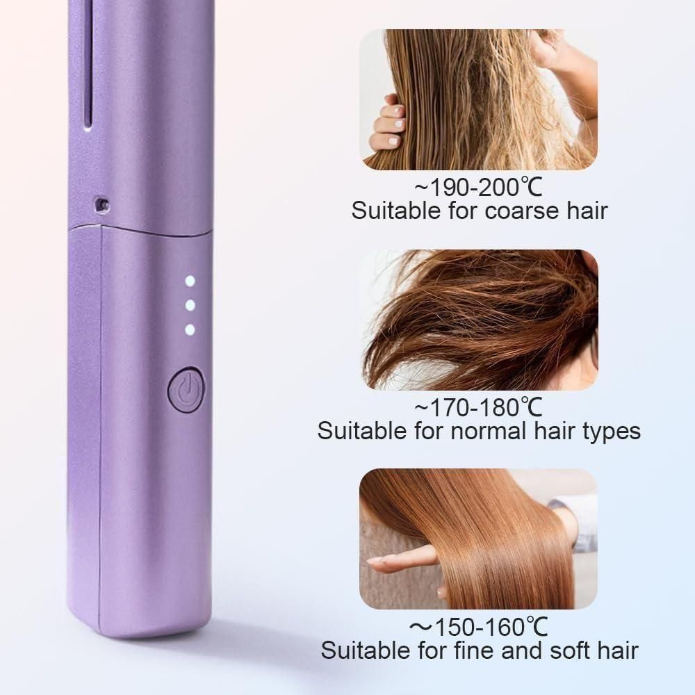 Meneflix – Mini Cordless Hair Straightener & Hot Comb 💇♀️