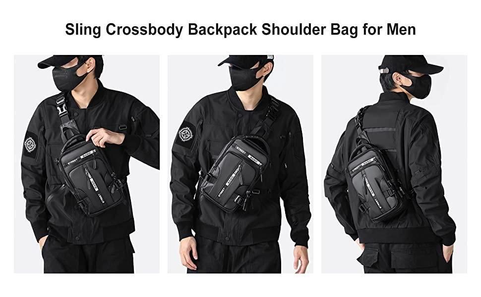 Sling Bag with USB Charging Port 🎒