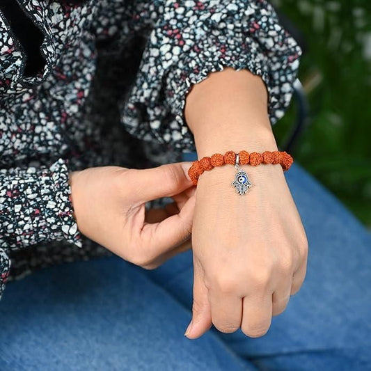 Spiritual Eye Bohemian Rudraksha Beads Bracelet Pack of 1