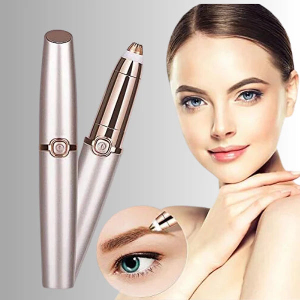 Eyebrow & Face LED Trimmer – Gentle & Portable 👩🦰