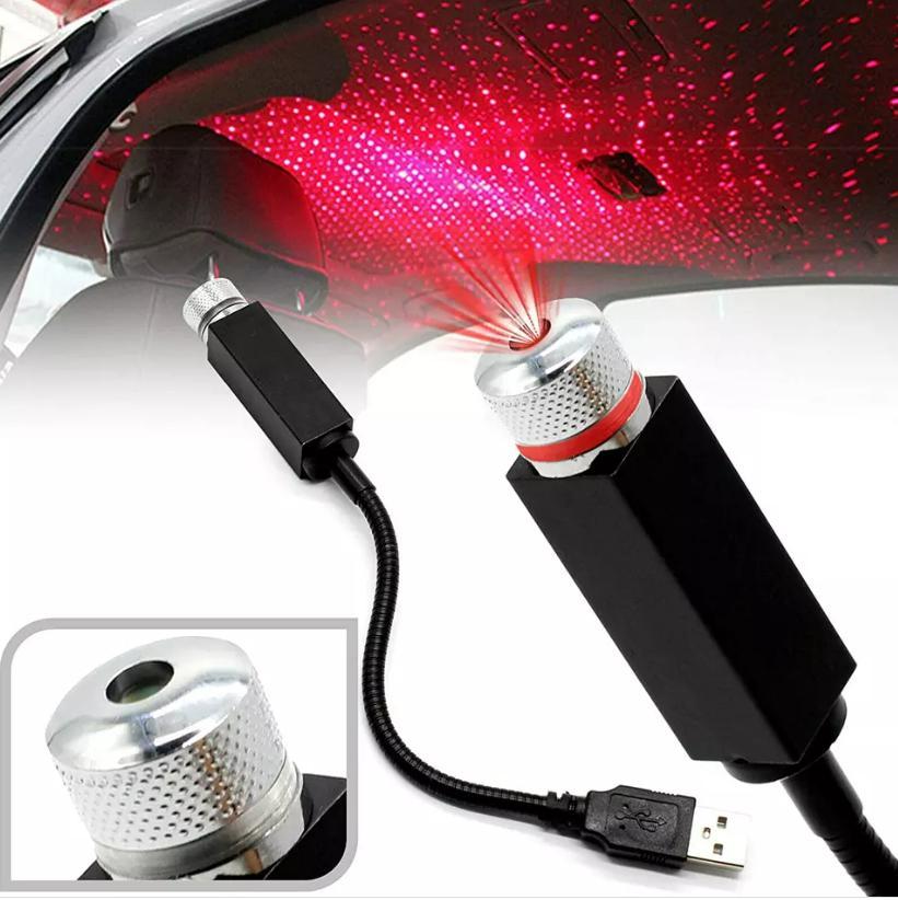 Star Glow – USB Car Star Ceiling Projection Lamp (Red)