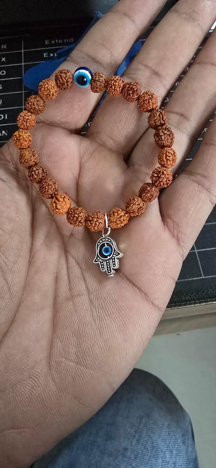 Spiritual Eye Bohemian Rudraksha Beads Bracelet Pack of 1
