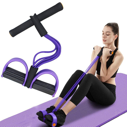 🏋️ PowerPedal Strength Band, 6-Tube Puller