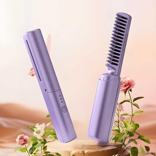 Meneflix – Mini Cordless Hair Straightener & Hot Comb 💇‍♀️