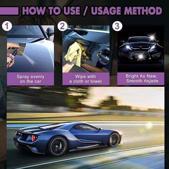 3 in 1 Car Ceramic Coating Spray, Car Wax Polish Spray (Pack of 2) 🚗