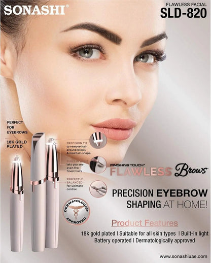 Eyebrow & Face LED Trimmer – Gentle & Portable ✨