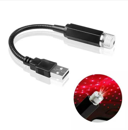 Star Glow – USB Car Star Ceiling Projection Lamp (Red)